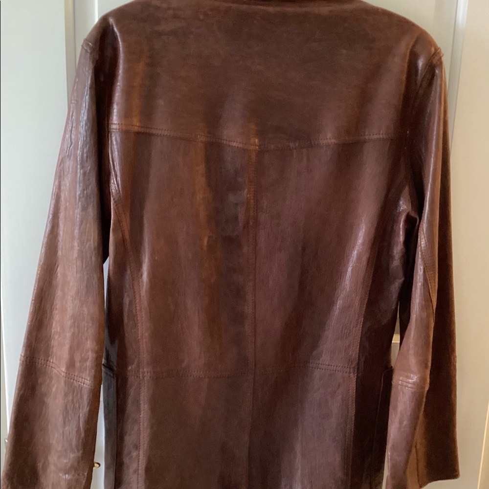 ANDREW MARC Waxed Leather Jacket - Picture 4 of 10